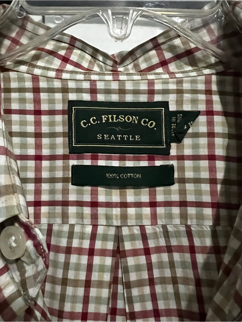 C.C Filson Co Button Down Shirt XXL - Picture 2 of 5